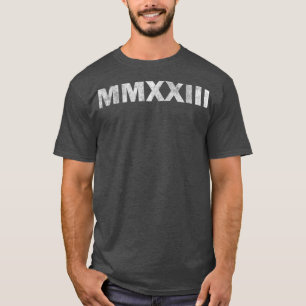 MMXXIII Class of 2023 Senior Roman Numerals Math T-Shirt