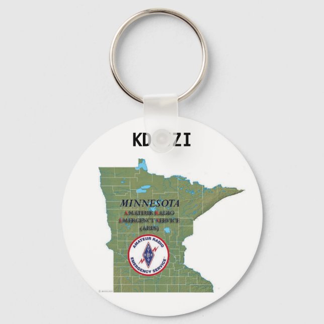 MN ARES KEYCHAIN WITH CALLSIGN (Front)