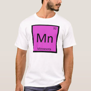 Mn - Minnesota State Chemistry Periodic Table T-Shirt