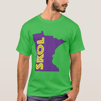 Mn minnesota Vikings MN Outline T-Shirt
