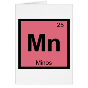 Mn - Minos Greek Chemistry Periodic Table Symbol