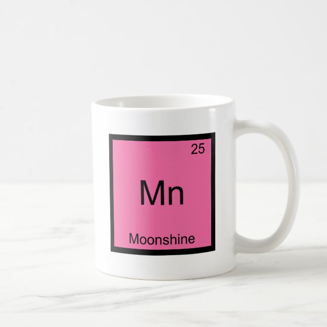 Mn - Moonshine Funny Chemistry Element Symbol Tee Coffee Mug (Right)