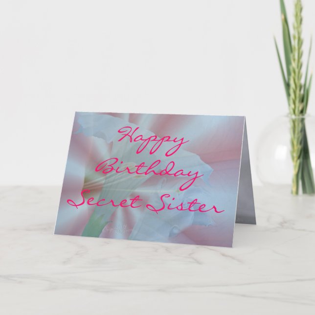 MNFl-SecSisBday- customise Card (Front)