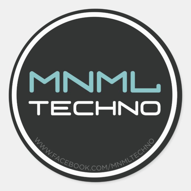 MNML Techno sticker (Front)