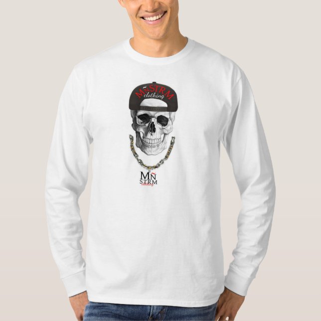 mnstrm skull chain T-Shirt (Front)