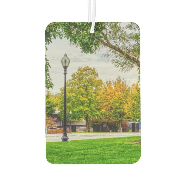 MO Capitol Autumn Grounds Car Air Freshener (Back)
