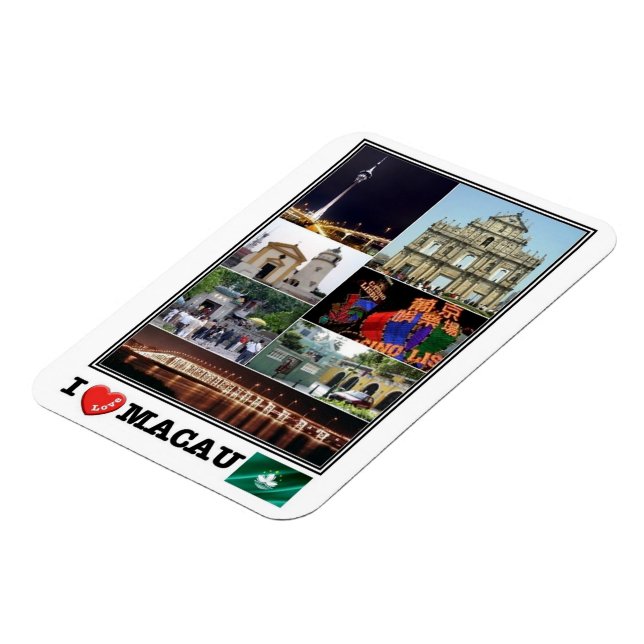 MO Macau - I Love Mosaic - Magnet (Left Side)