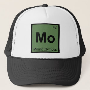 Mo - Mount Olympus Chemistry Periodic Table Symbol Trucker Hat