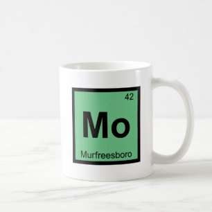 Mo - Murfreesboro Tennessee Chemistry Symbol Coffee Mug