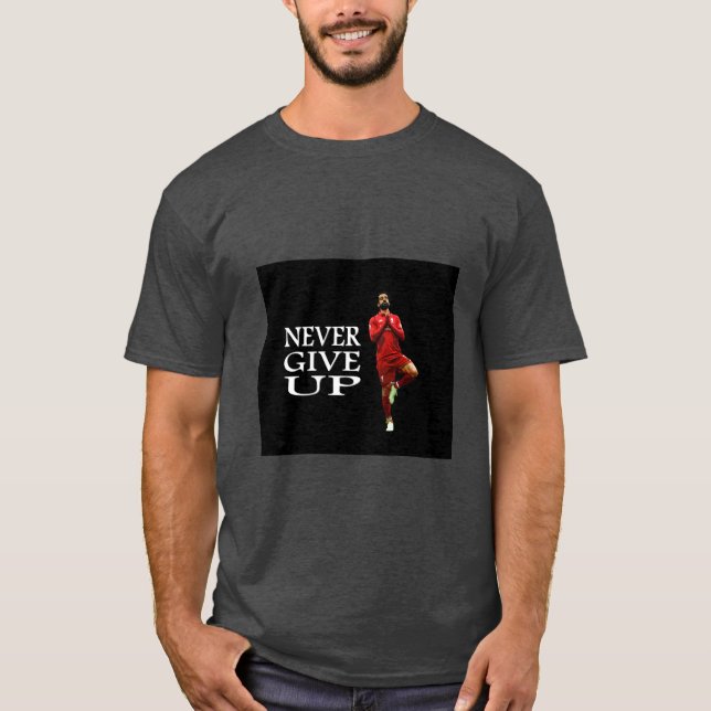 Mo salah never give up comic cartoon T-Shirt (Front)