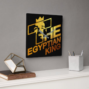 Mo Salah, the Egyptian King's Soccer Superstar Square Wall Clock