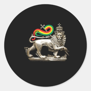 Moa Anbessa Haile Selassie Classic Round Sticker