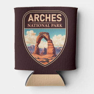 Moab Arches National Park Utah Delicate Arch Retro Can Cooler