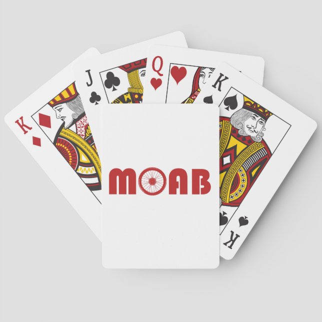 Moab (Bike Wheel) Playing Cards (Back)