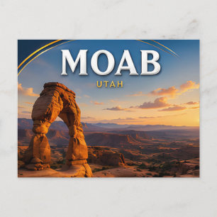 Moab Delicate Arch Desert Landscape Postcard