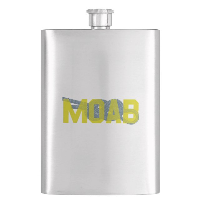 Moab Figure 8 Climbing Hip Flask (Front)