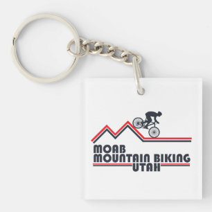 Moab mtb mountain biking key ring
