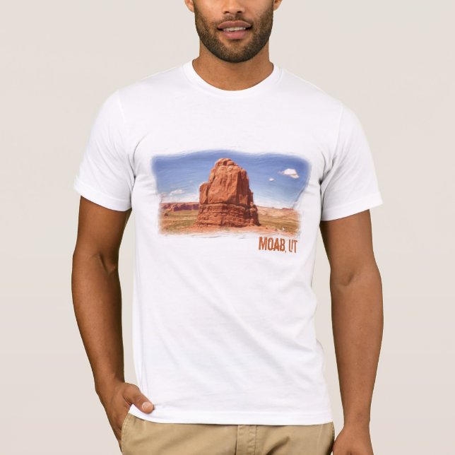 Moab, UT guys tee (Front)