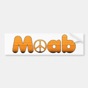 Moab UT Peace Bumper Sticker
