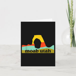Moab utah arches national park minimalist emblem card