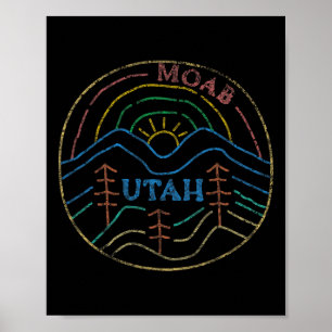 Moab Utah Beehive State National Parks Mighty 5 Te Poster