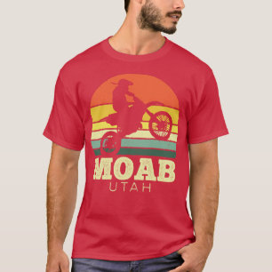 Moab Utah Motorcycle Vintage Sunset T-Shirt