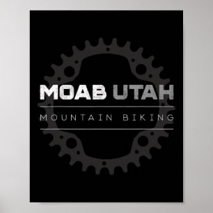 Moab Utah Mountain Biking Mtb Shirt - Vintage Mtb  Poster
