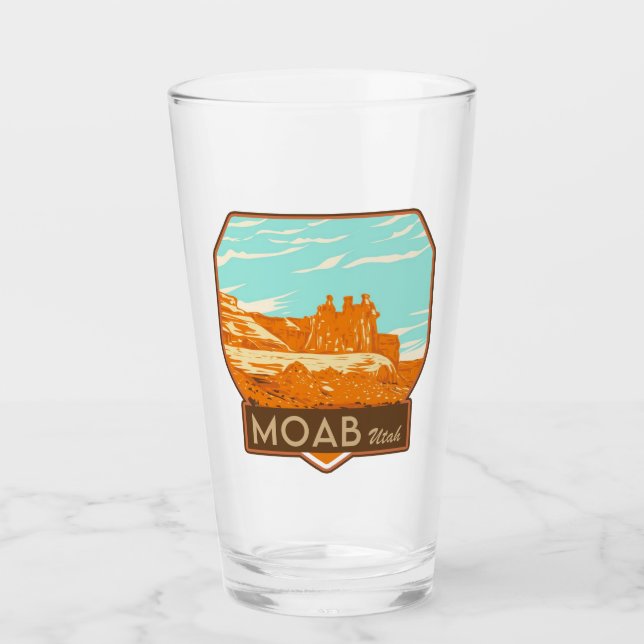 Moab Utah Pint Glass (Front)