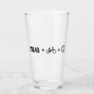 Moab Utah Plus Bikes Makes You Happy Glass