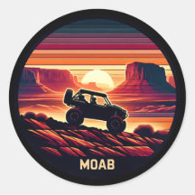 Moab Utah UTV Sunset Red Rocks