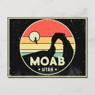 Moab Utah Vintage Desert Sunset Retro Souvenir 60s Postcard