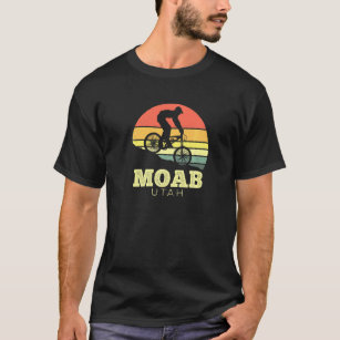 Moab Utah Vintage Sunset Mountain Bike Mtb Outdoor T-Shirt