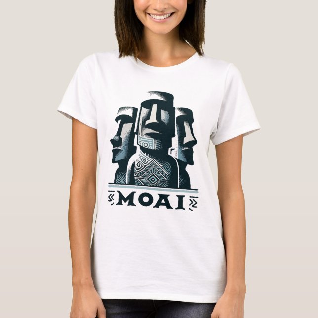 Moai Easter Island Heads  T-Shirt (Front)
