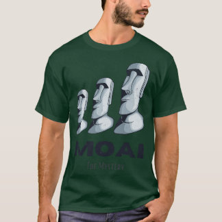 Moai Easter Islands Rapa Nui Statues Heads Mystery T-Shirt