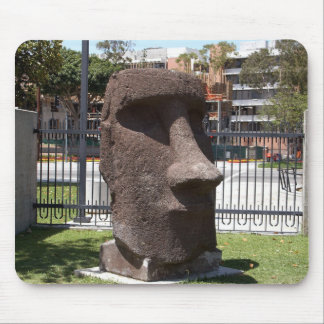 Moai Statue At The La Natural History Museum Mouse Pad