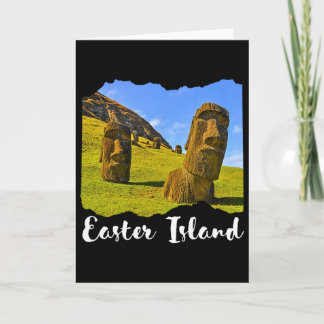 Moai Statue Easter Island  Card