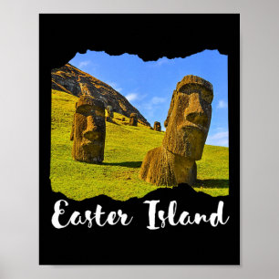 Moai Statue Easter Island  Poster