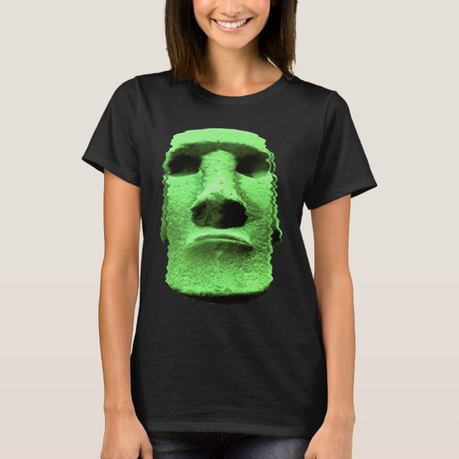 Moai Statue Easter Island Rapa Nui Monolith T-Shirt (Front)