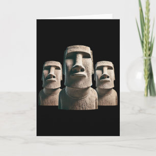 Moai Statue, Moai Monoliths, Easter Island Moai  Card