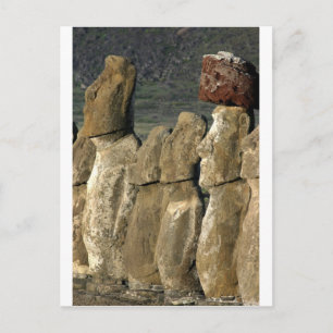 Moai statues on Rapa Nui (Easter Island) Postcard