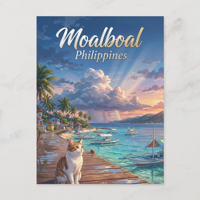 Moalboal Philippines Postcard (Front)