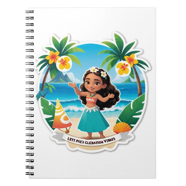Moana’s Island Birthday Vibes! Notebook (Front)