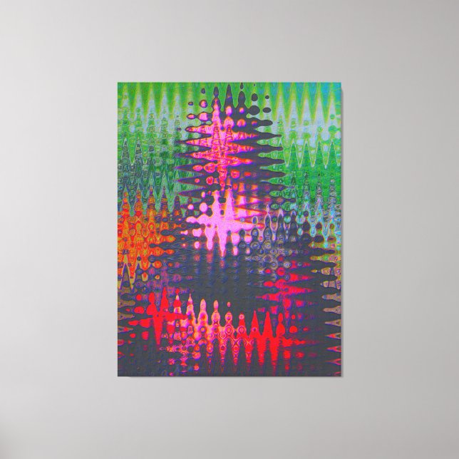 Moaning Mona Lisa Abstract Oil Canvas Print (Front)