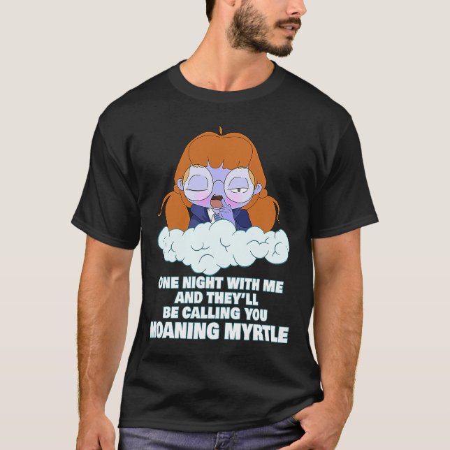 Moaning Myrtle Cute Magic Ghost  Adult Humour T-Shirt (Front)