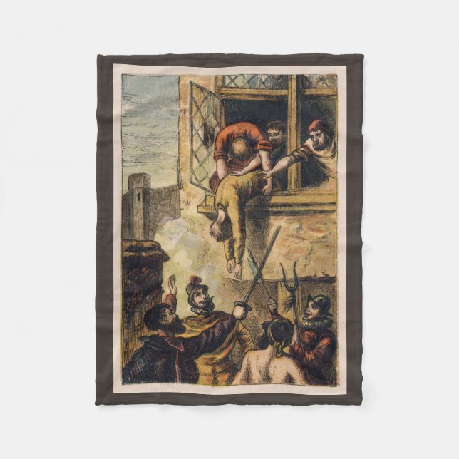 Mob Justice on Saint Bartholomew Day Massacre  Fleece Blanket (Front)