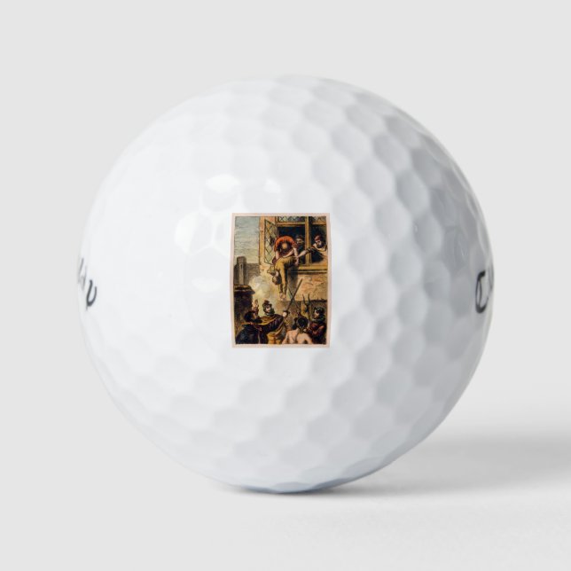 Mob Justice on Saint Bartholomew Day Massacre  Golf Balls (Front)