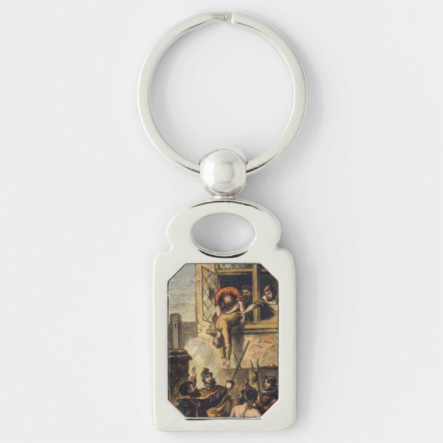 Mob Justice on Saint Bartholomew Day Massacre  Key Ring (Front)