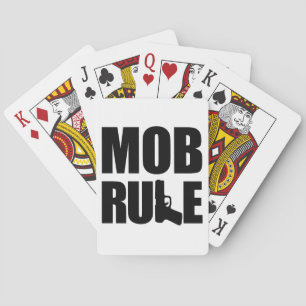 Mob Rule Hand Gun Playing Cards