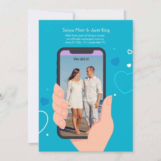 Mobil Phone Photo Announcement (Front)