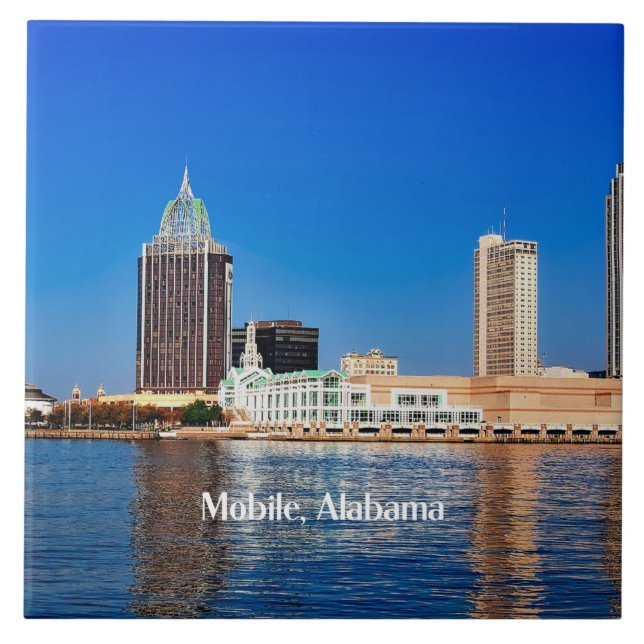 Mobile, Alabama cityscape Tile (Front)
